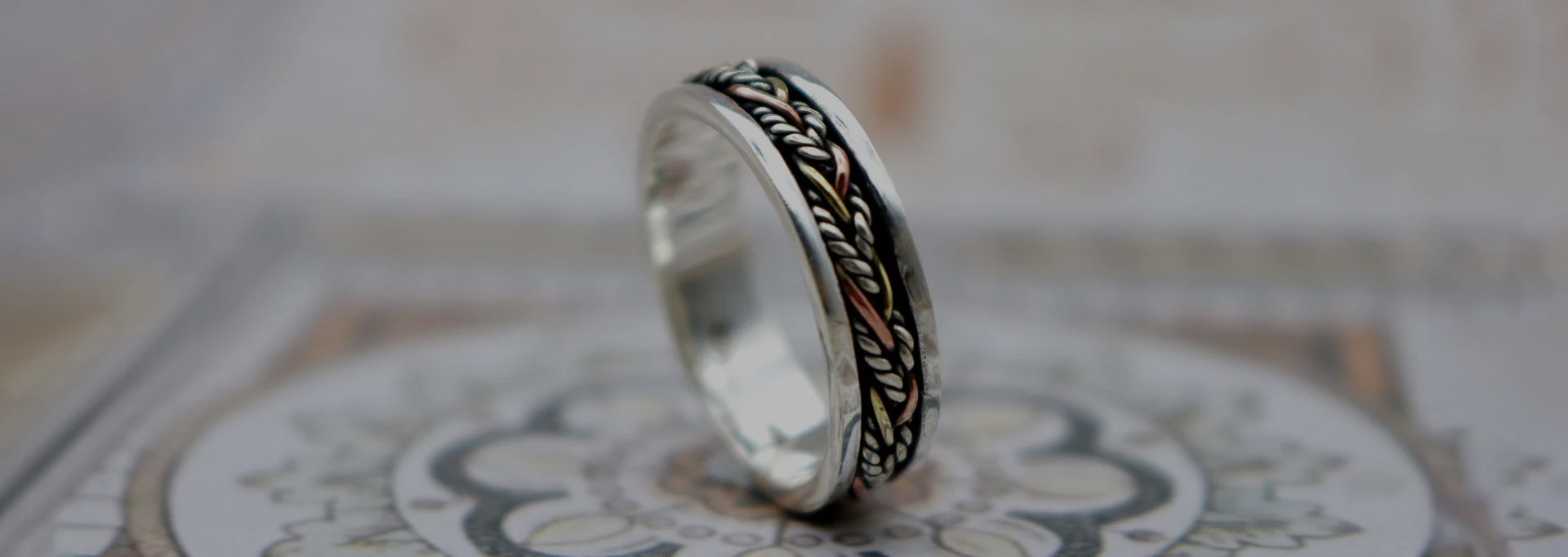 Men's Meditation Spinner Rings