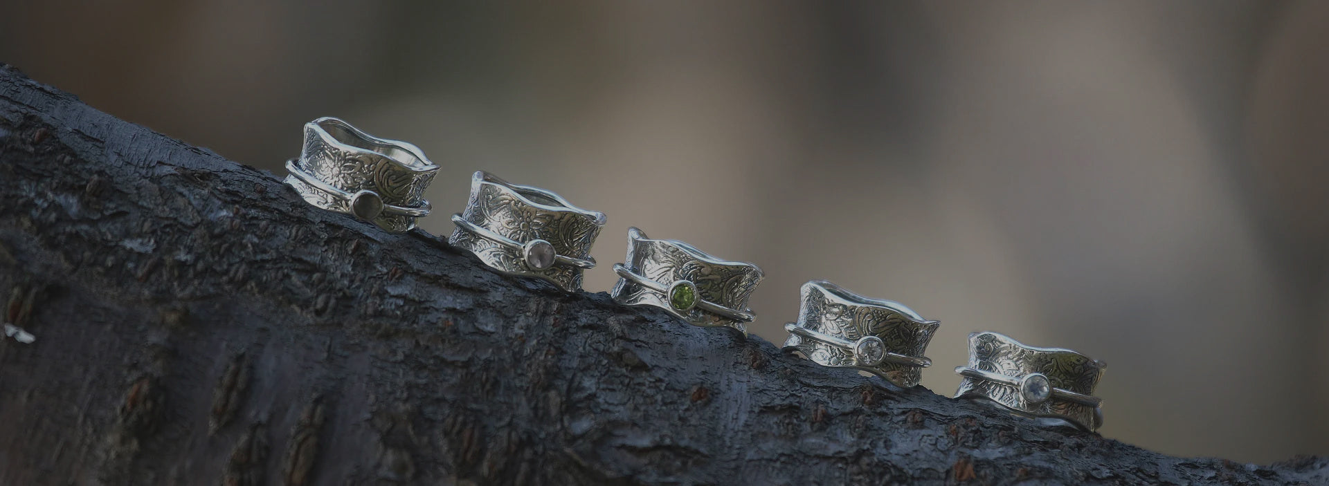 Classic Meditation Spinner Rings