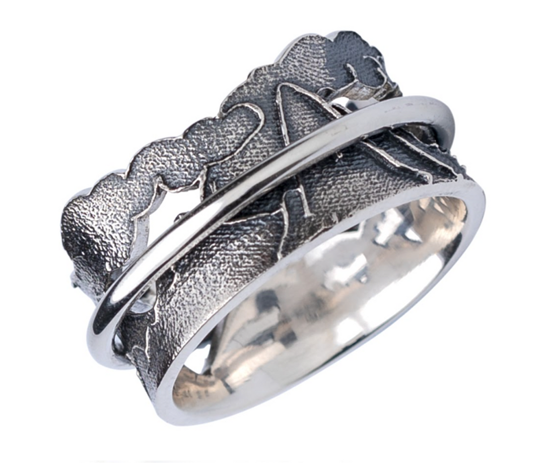 NEVER QUIT 925 Silver Spinner Ring These Things We Do That Others May Live