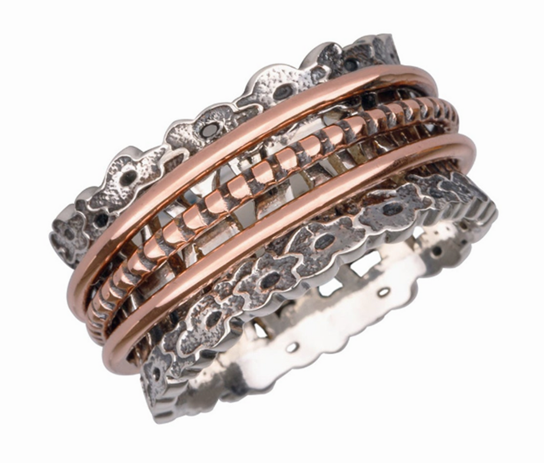 POPPY Sterling Silver Spinner Ring