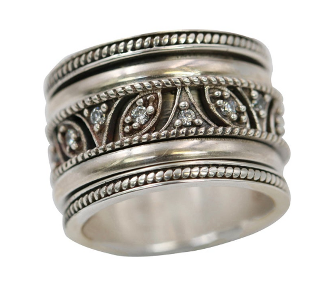 TAJ MAHAL Sterling Silver Spinner Ring