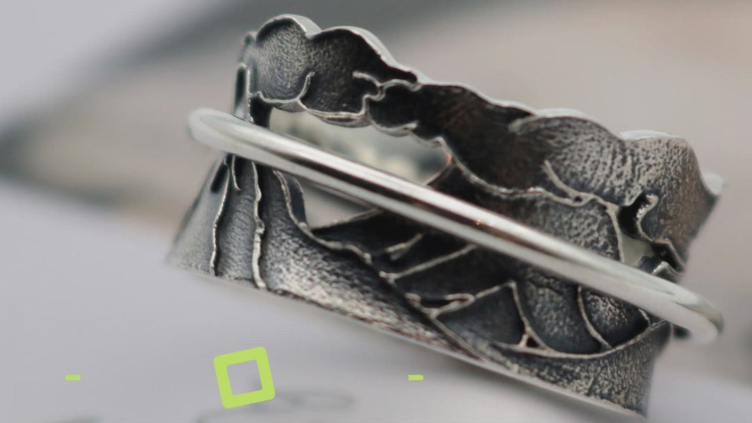 NEVER QUIT 925 Silver Spinner Ring These Things We Do That Others May Live