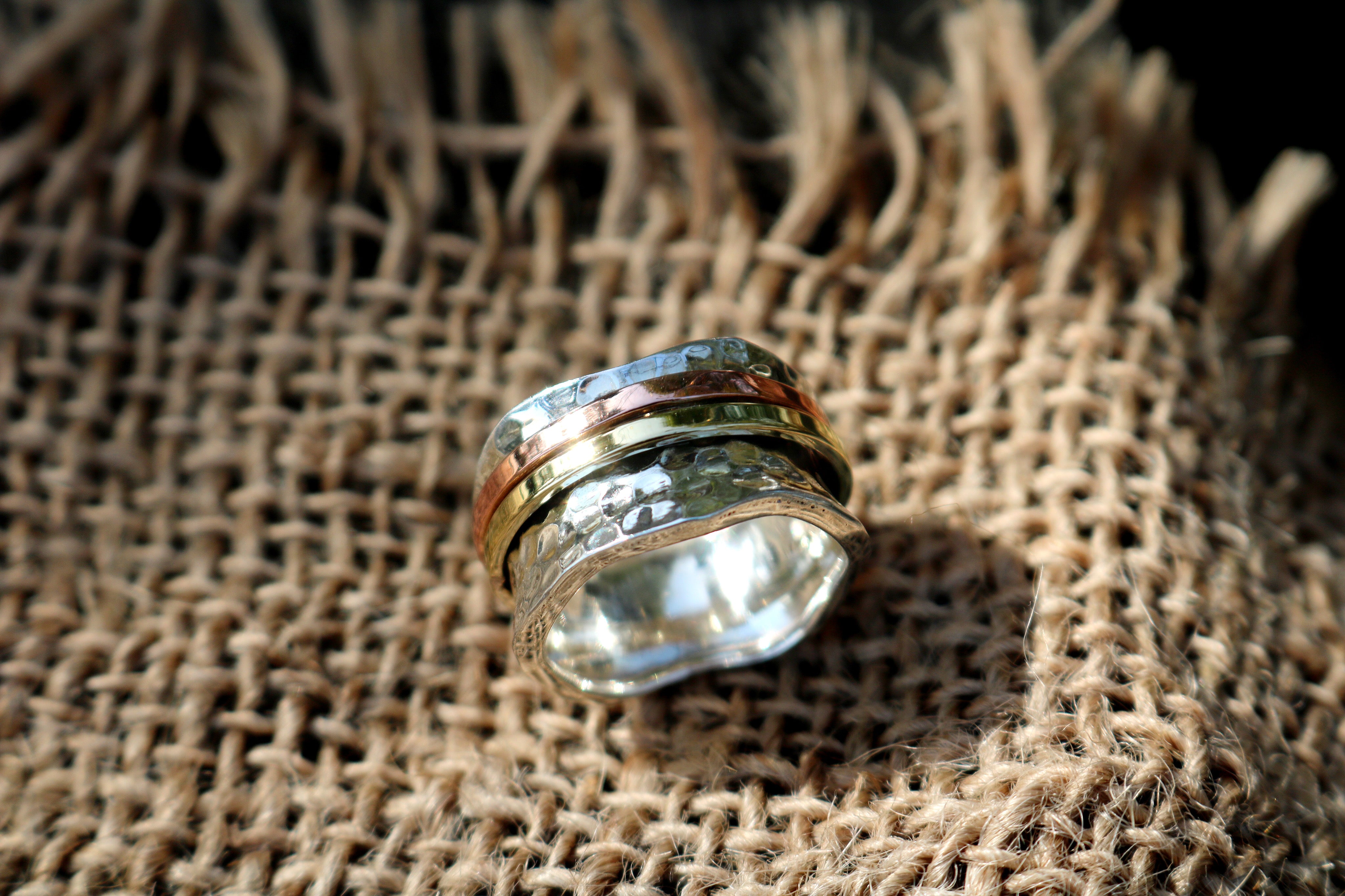 Breeze Sterling Silver Meditation Spinner Ring 