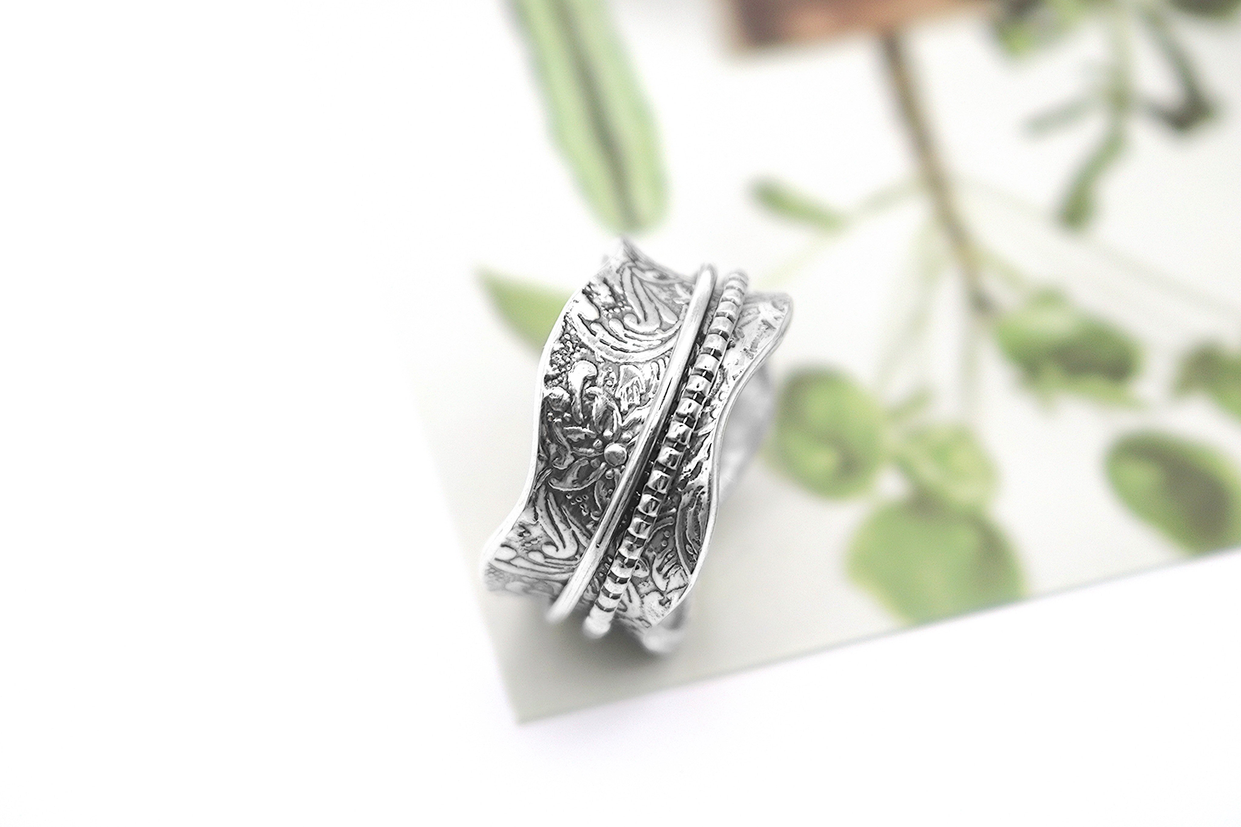 Artisan Sterling Silver Meditation Ring