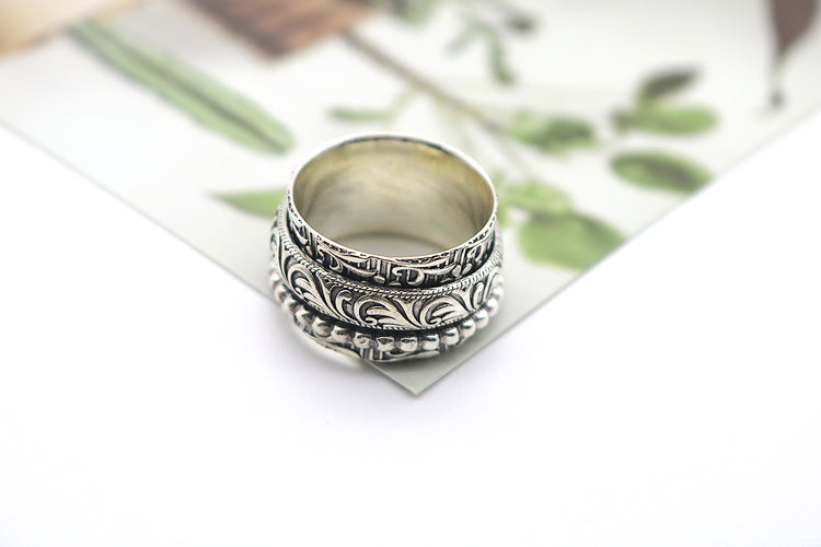 Dancer Spinner Ring Sterling Silver