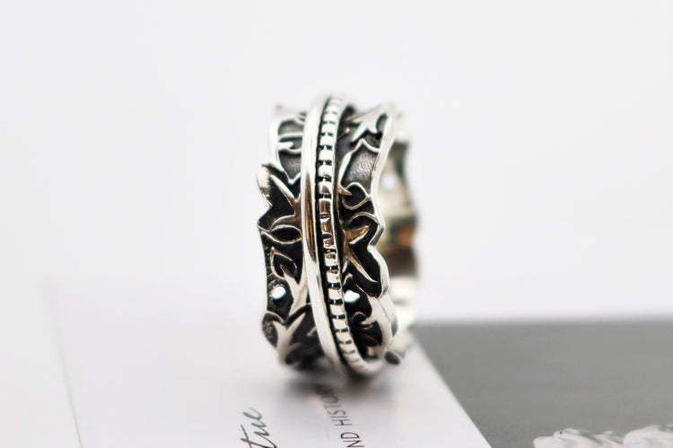 Joy & Abundance High-Quality Meditation Spinner Ring