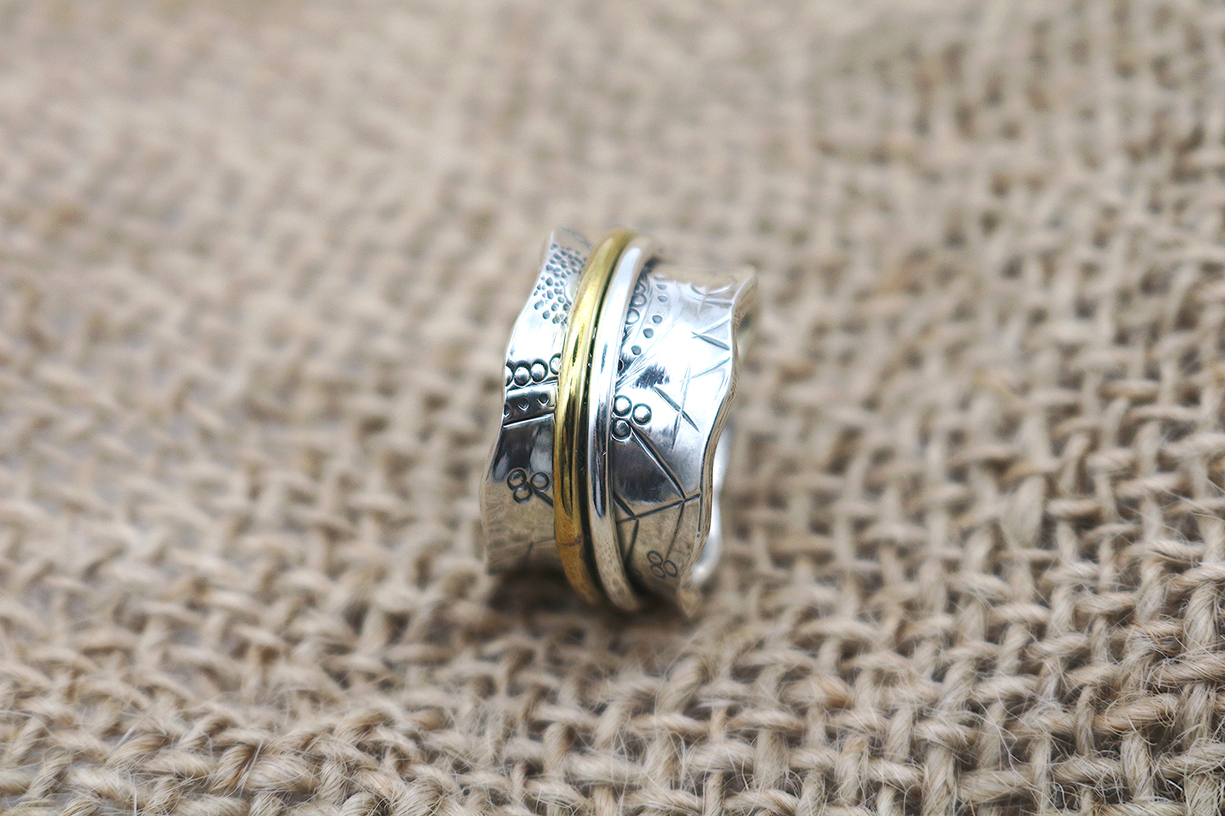 Sun Worship  Sterling Silver Meditation Ring