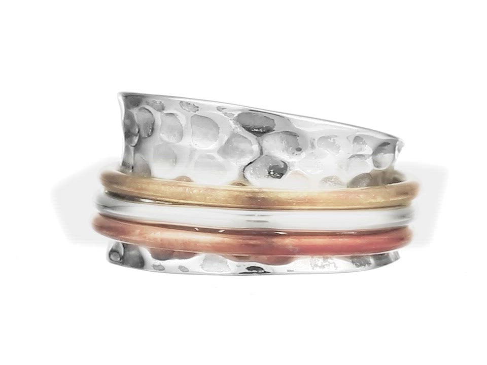 Serenity Sterling Silver Meditation Ring