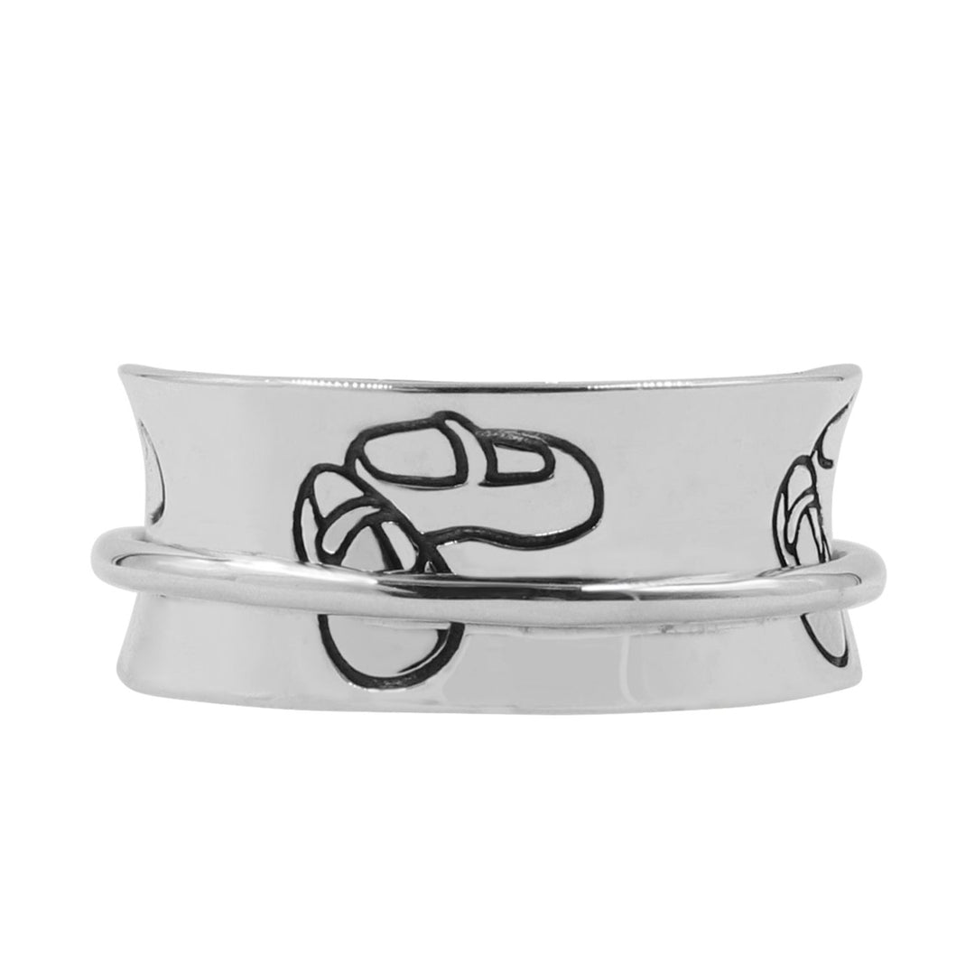Limited Edition DAUGHTER 925 Sterling Silver Spinner Ring Honoring Motherhood