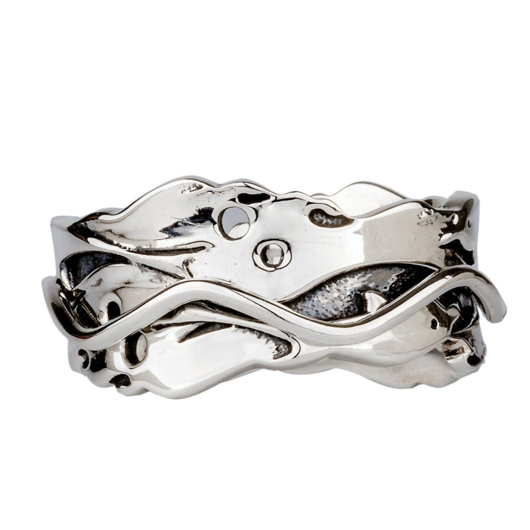 Limited Edition DOLPHIN DANCE 925 Silver Spinner Ring