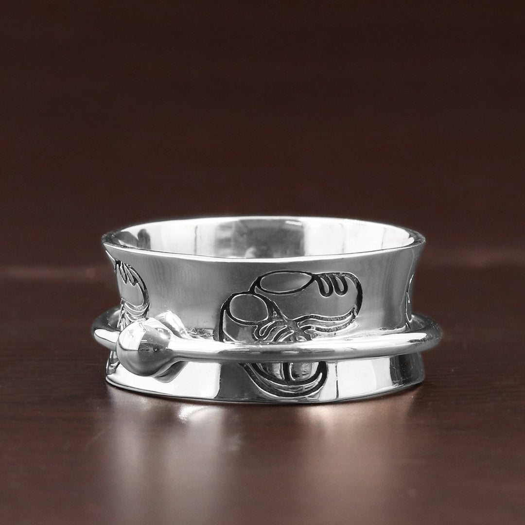 SON Sterling Silver Spinner Ring