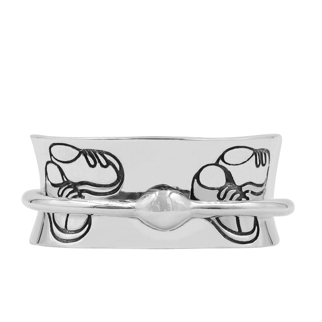 SON Sterling Silver Spinner Ring