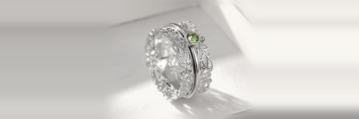 Classic Meditation Spinner Rings | Spinner Rings – Energy Stone