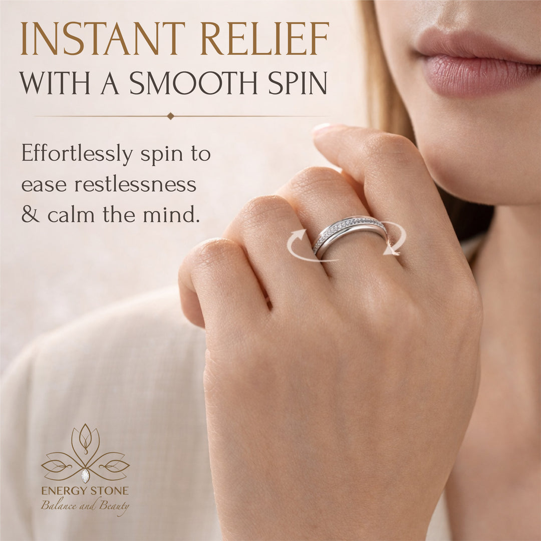 The ORIGINAL  925 Sterling Silver Fidget Spinner Ring