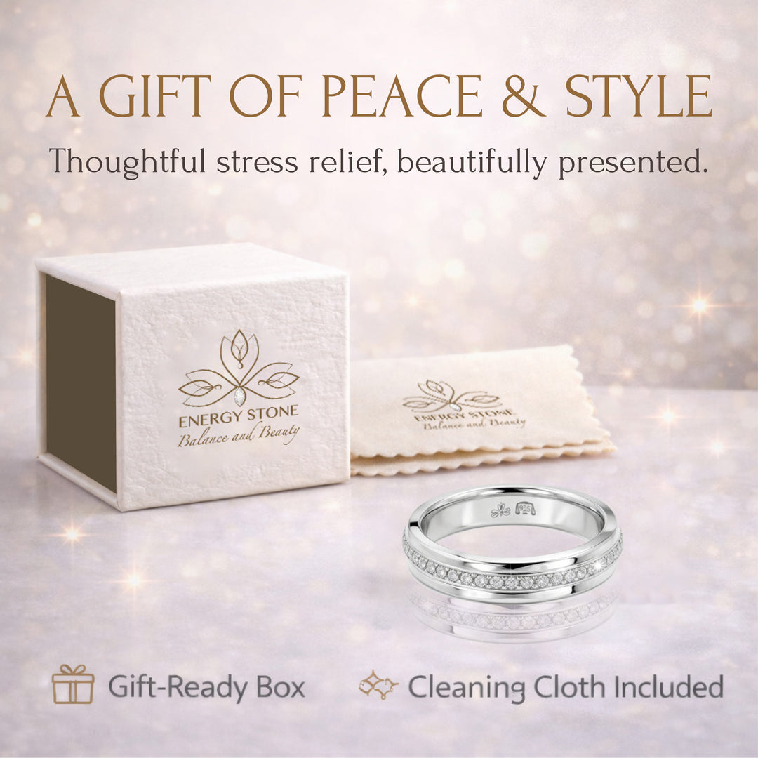 The ORIGINAL  925 Sterling Silver Fidget Spinner Ring