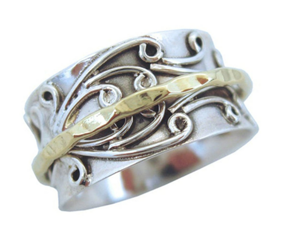 RADHA Sterling Silver Spinner Ring