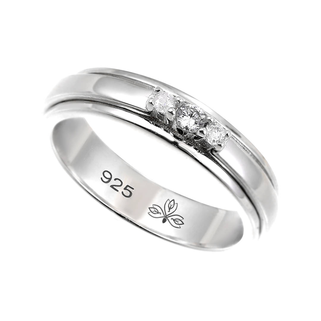MODE 925 Sterling Silver Meditation Spinner Ring
