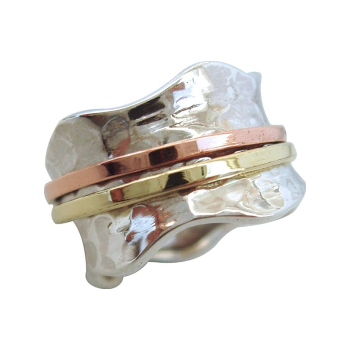 Breeze sterling silver spinner ring by Energy Stone