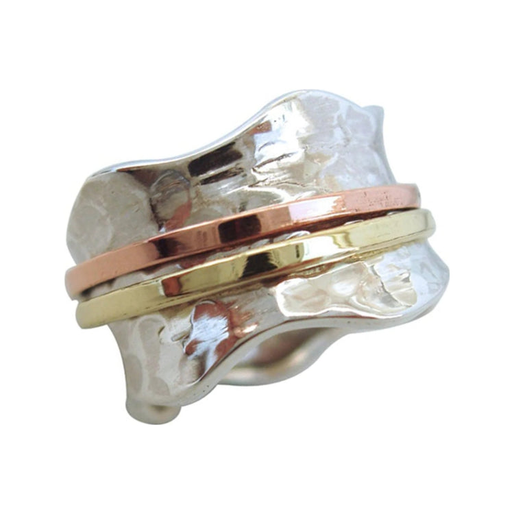 Breeze sterling silver spinner ring by Energy Stone
