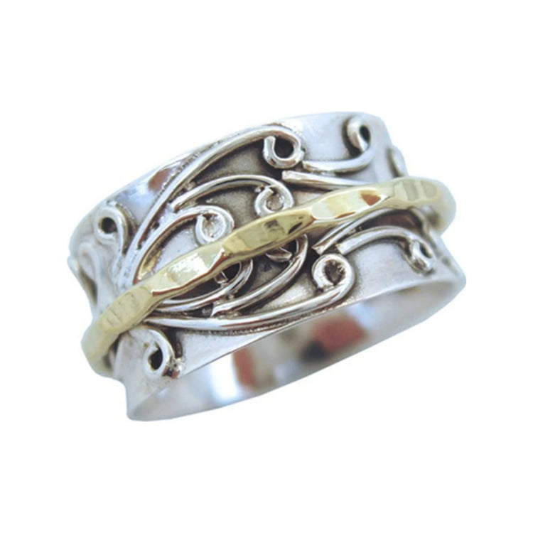 Radha sterling silver spinner ring by Energy Stone