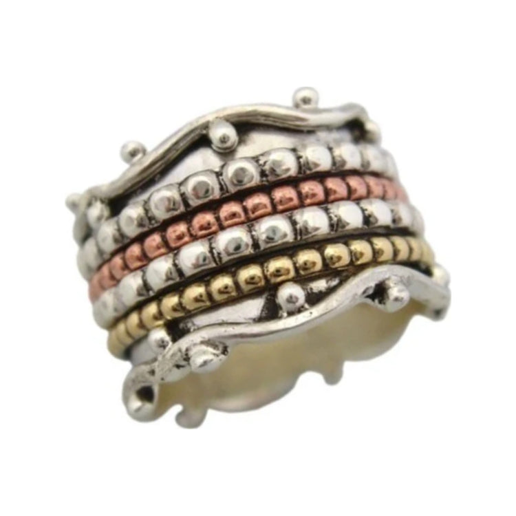 Voyage sterling silver spinner ring by Energy Stone