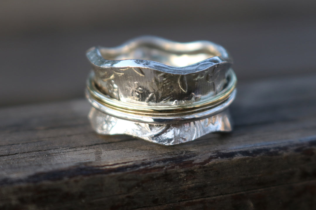 MEADOW Sterling Silver Spinner Ring