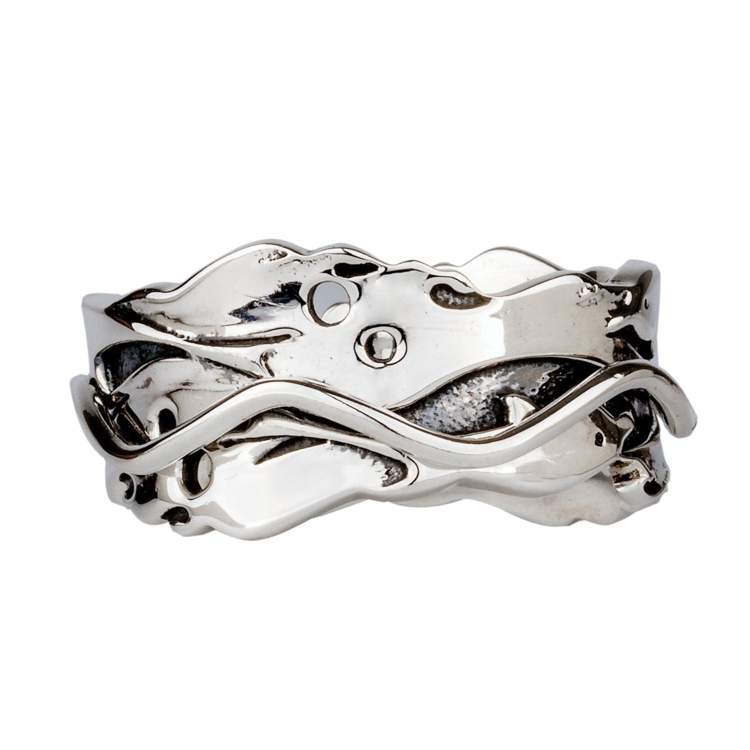 Artisan's Dolphin Dance Meditation Spinner Ring