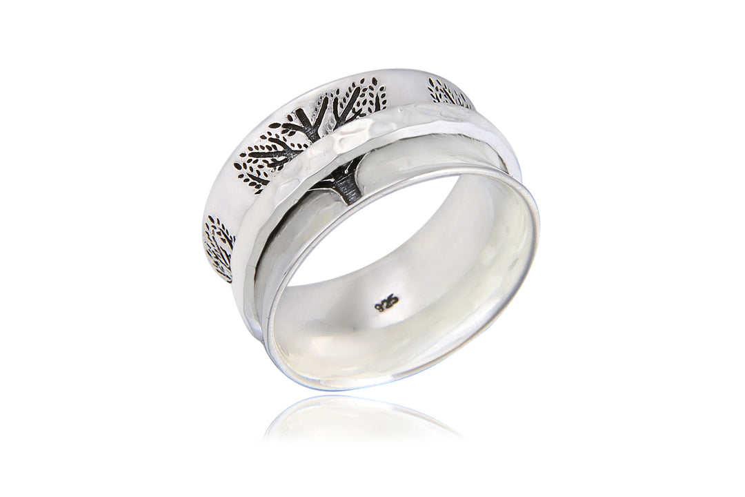 FORTITUDE Sterling Silver Spinner Ring