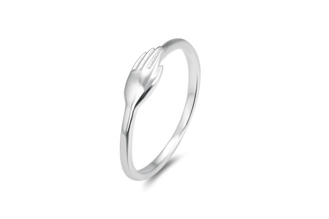 HIDDEN DIAMOND Sterling Silver Stacking Ring