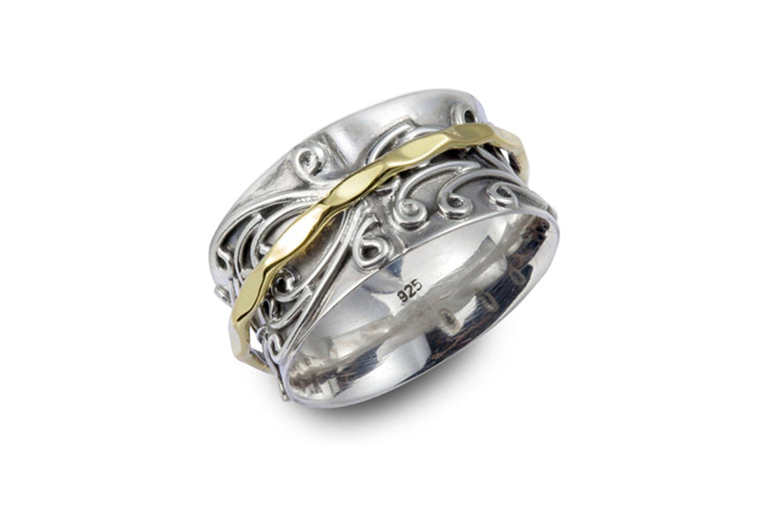 RADHA Sterling Silver Spinner Ring