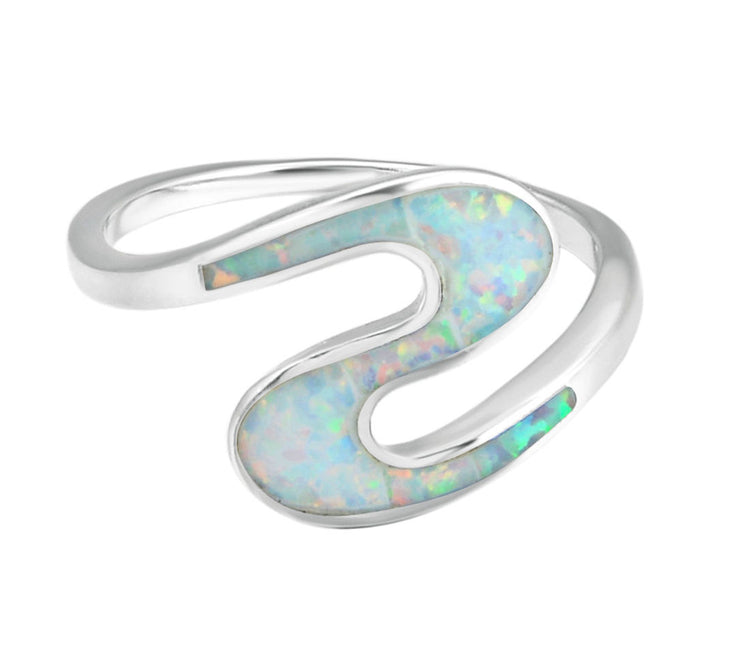 Swirly  Stacking Ring | Misty Opal Shade