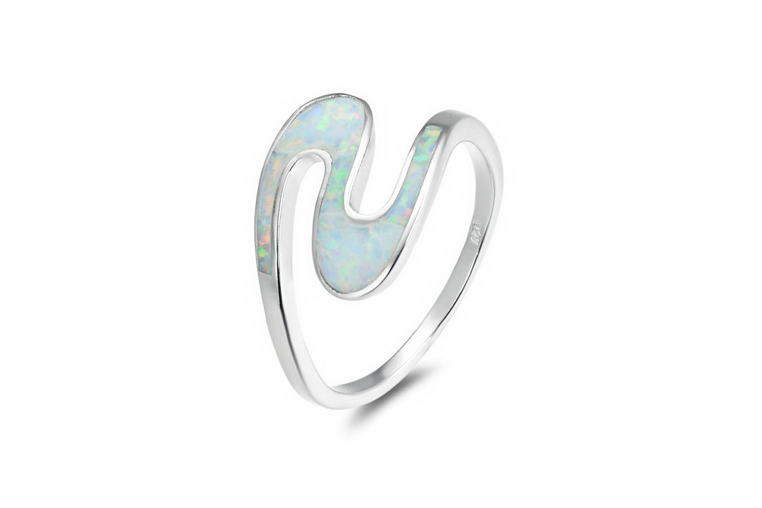SWIRLY Sterling Silver Stacking Ring